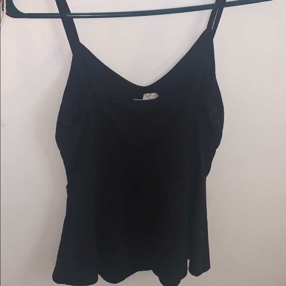 Black Ripped Tank Top - Picture 2 of 2